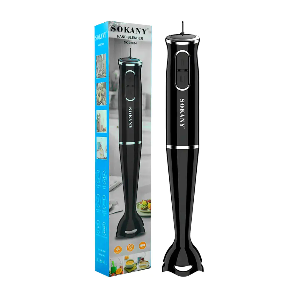 Batidora eléctrica de mano en acero inoxidable con diseño ergonómico,…