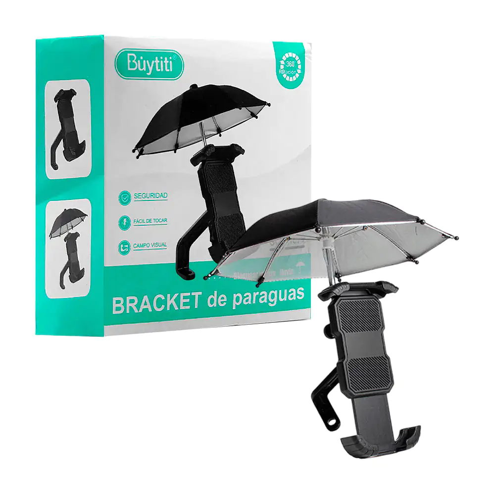 Soporte ajustable buytiti con mini paraguas incluido para bicicleta y…