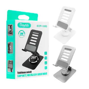 Soporte metálico buytiti de escritorio para teléfono con rotación 360…