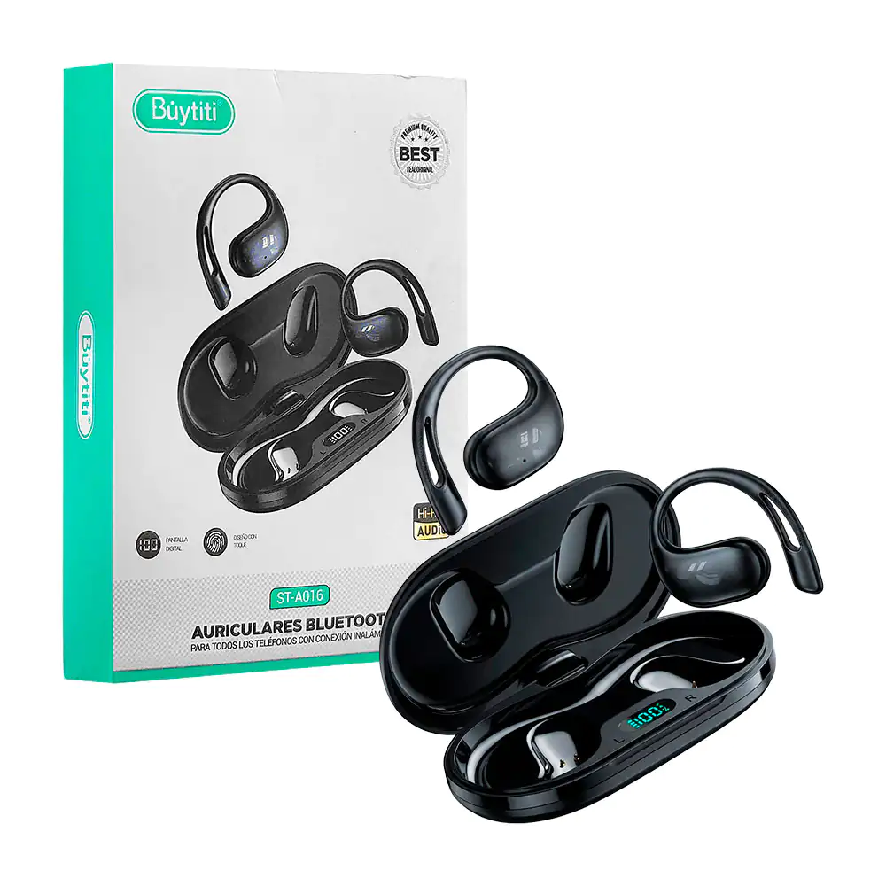 Audífonos abiertos inalámbricos bluetooth buytiti con diseño ergonómi…