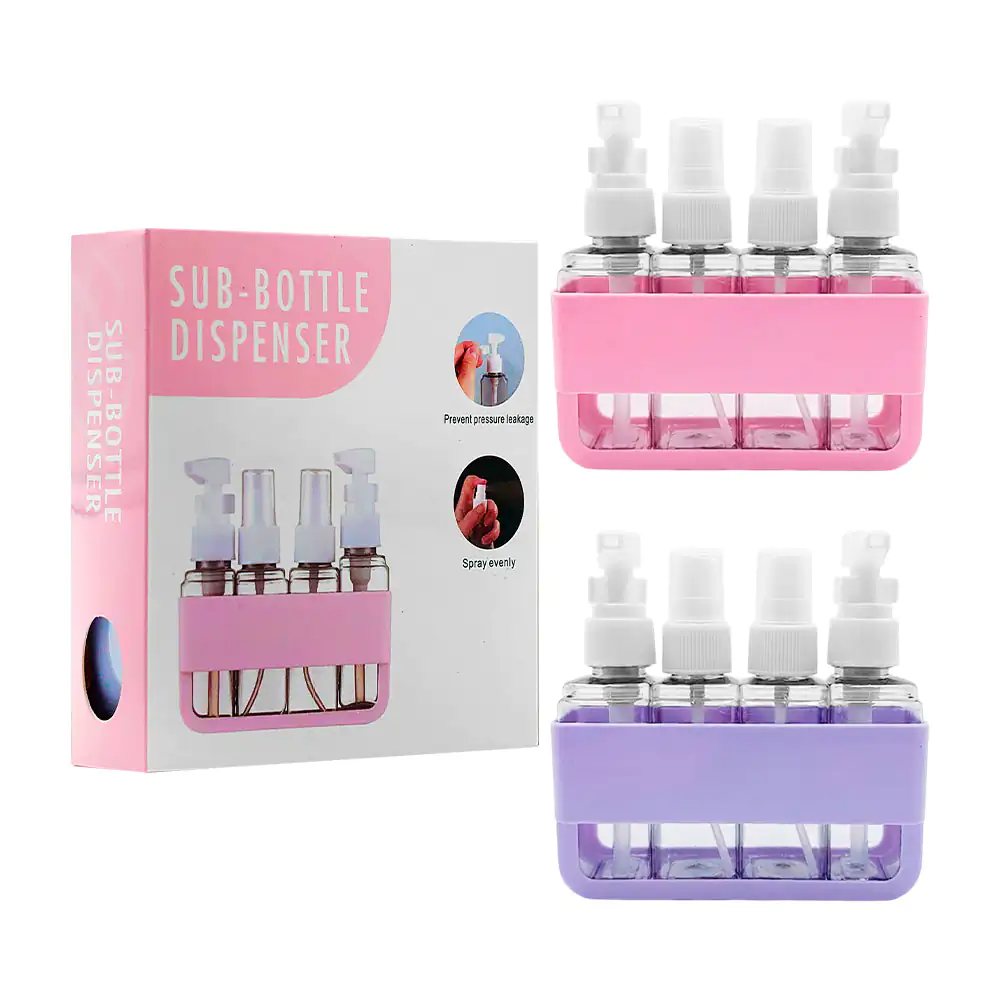 Paquete con 4 botellas de plástico tamaño viaje de 50ml, 2 spray + 2 …