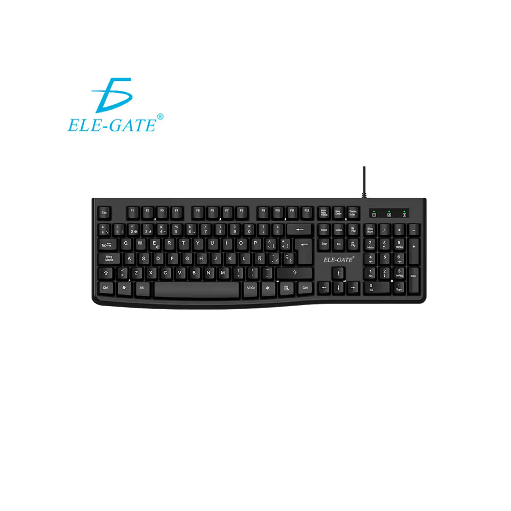 Teclado con diseño ergonómico acer con cable usb para pc y laptop / t…