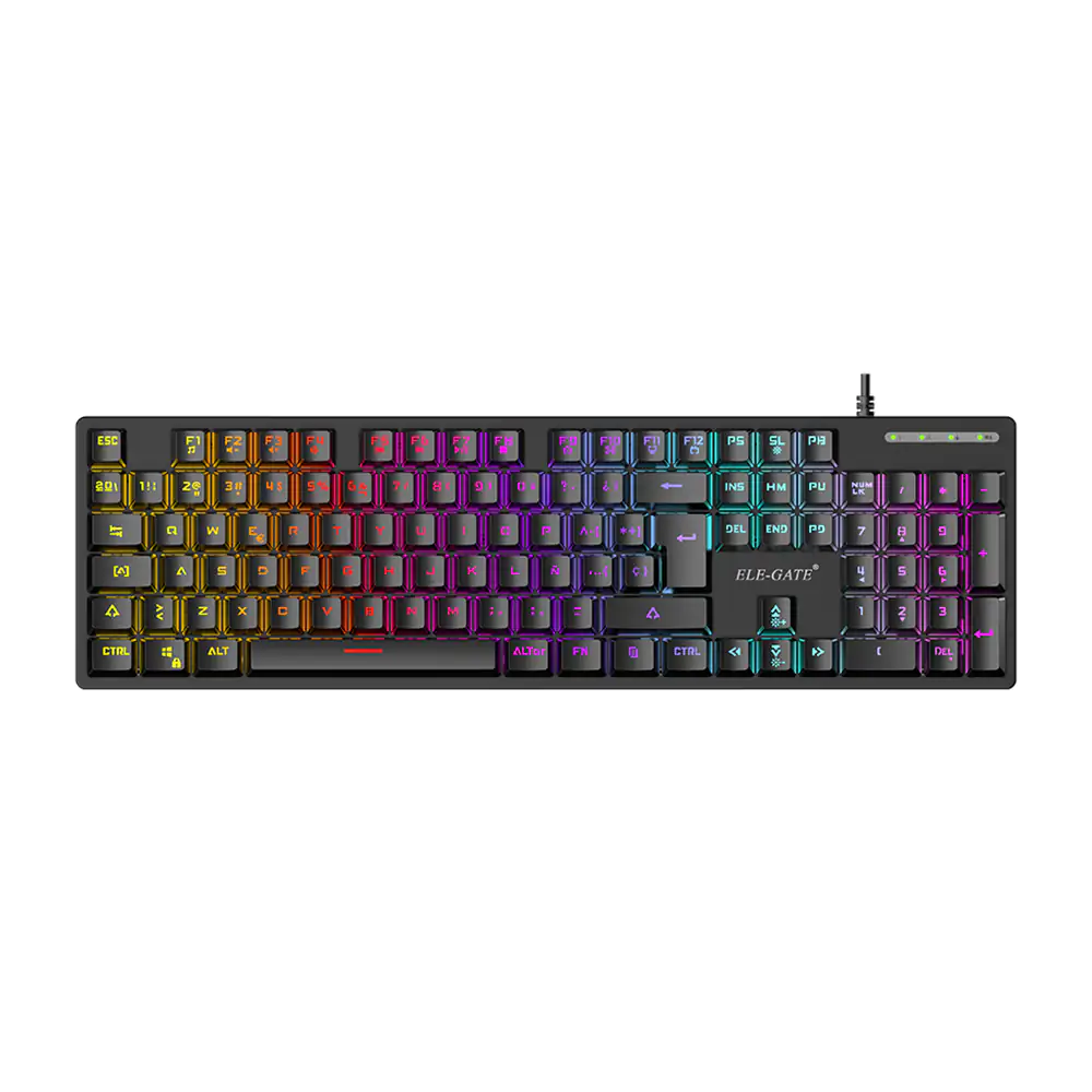 Teclado alámbrico con teclas mecánicas con iluminación rgb / tc.sj312