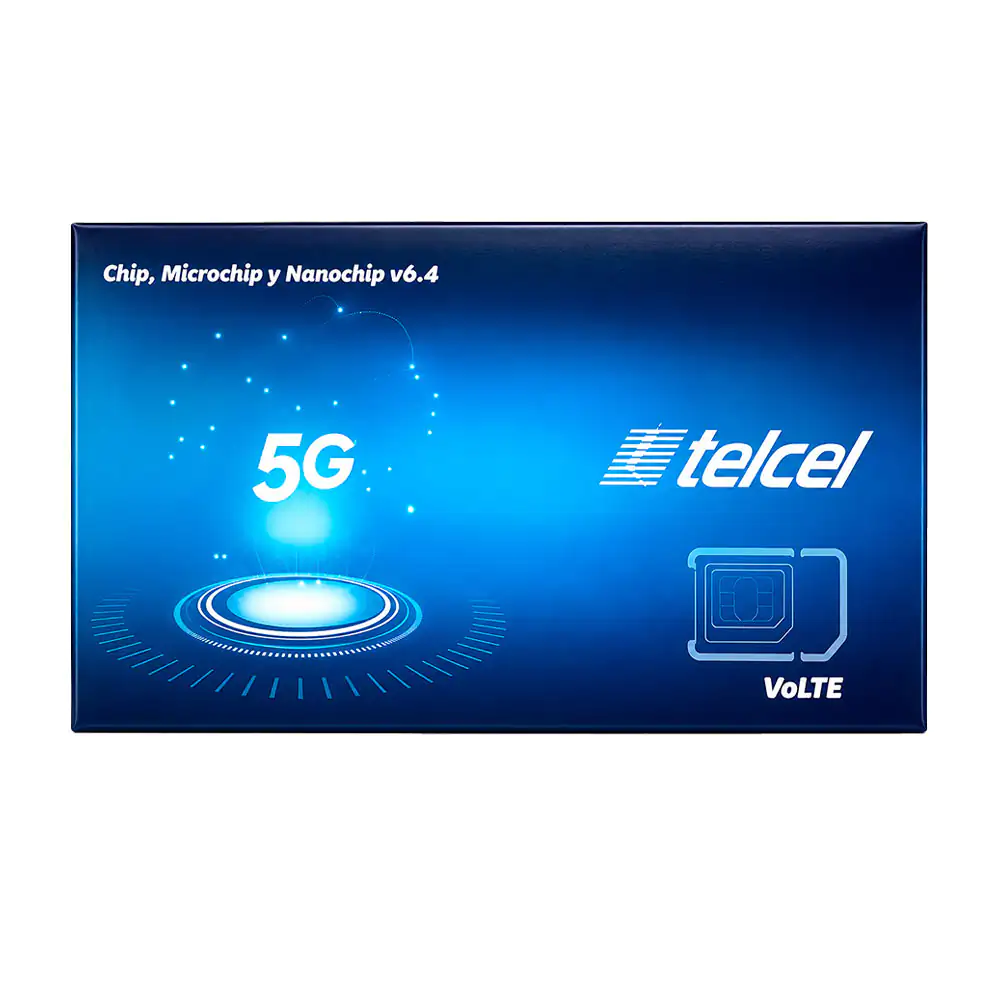 1pz chip telcel con red 5g / tel-5g