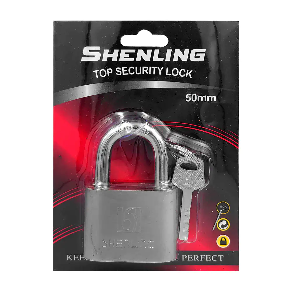 Candado de seguridad shenling de 50m con juego de 3 llaves de repuesto