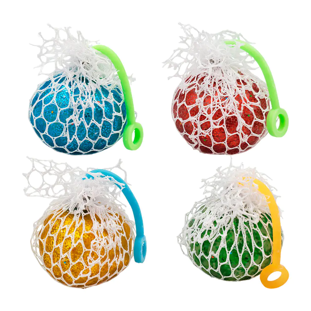 Squeeze tipo yoyo de red con orbits y glitter, variedad de colores / …