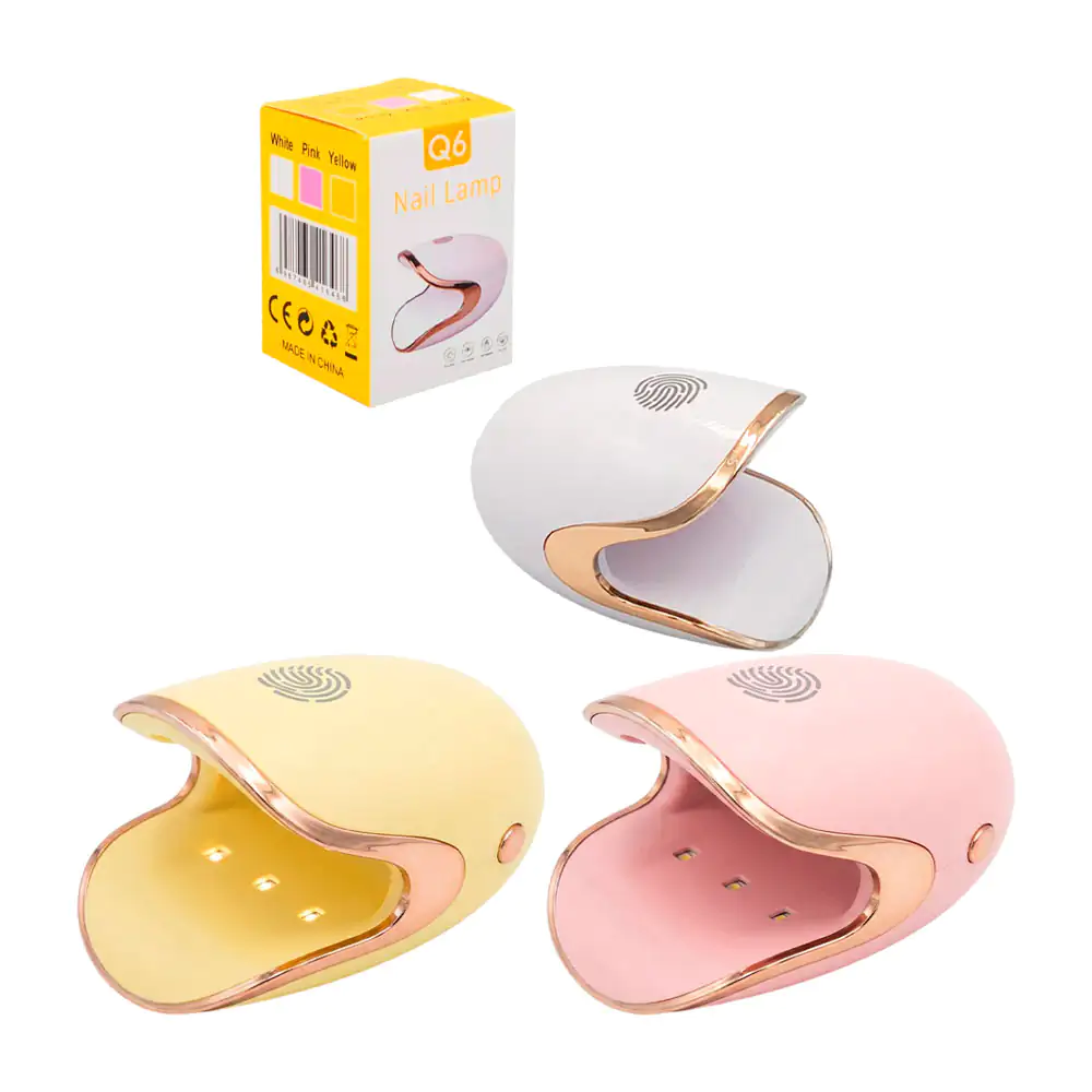 Mini lámpara uv portátil para secado de uñas de manera individual, va…