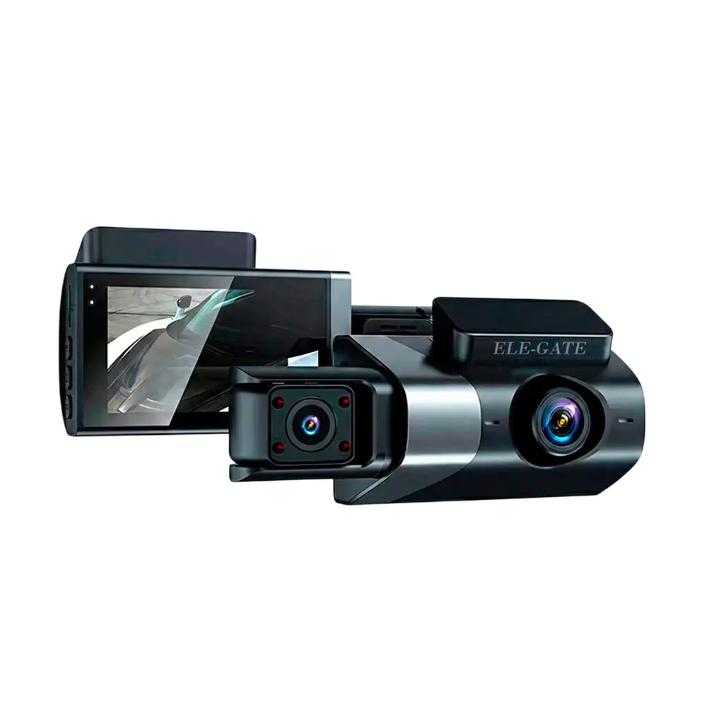 Cámara wifi con 3 lentes full hd adaptable a carro + pantalla / web.h…