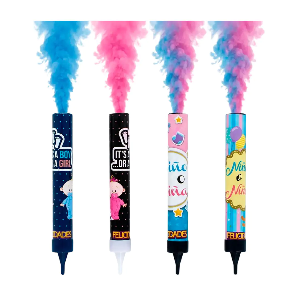 Vela de humo para fiesta de revelación, variedad de diseños / x-5