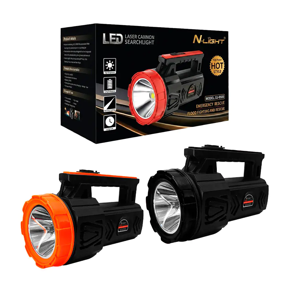 Lámpara tipo linterna recargable con 3 modos de iluminación y agarrad…