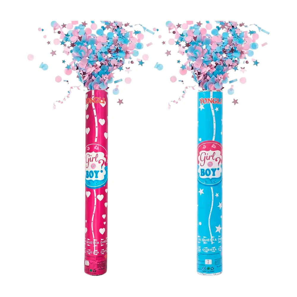 1pza Cañón bazuca lanza confeti para revelación de sexo, 38-40cm apro…