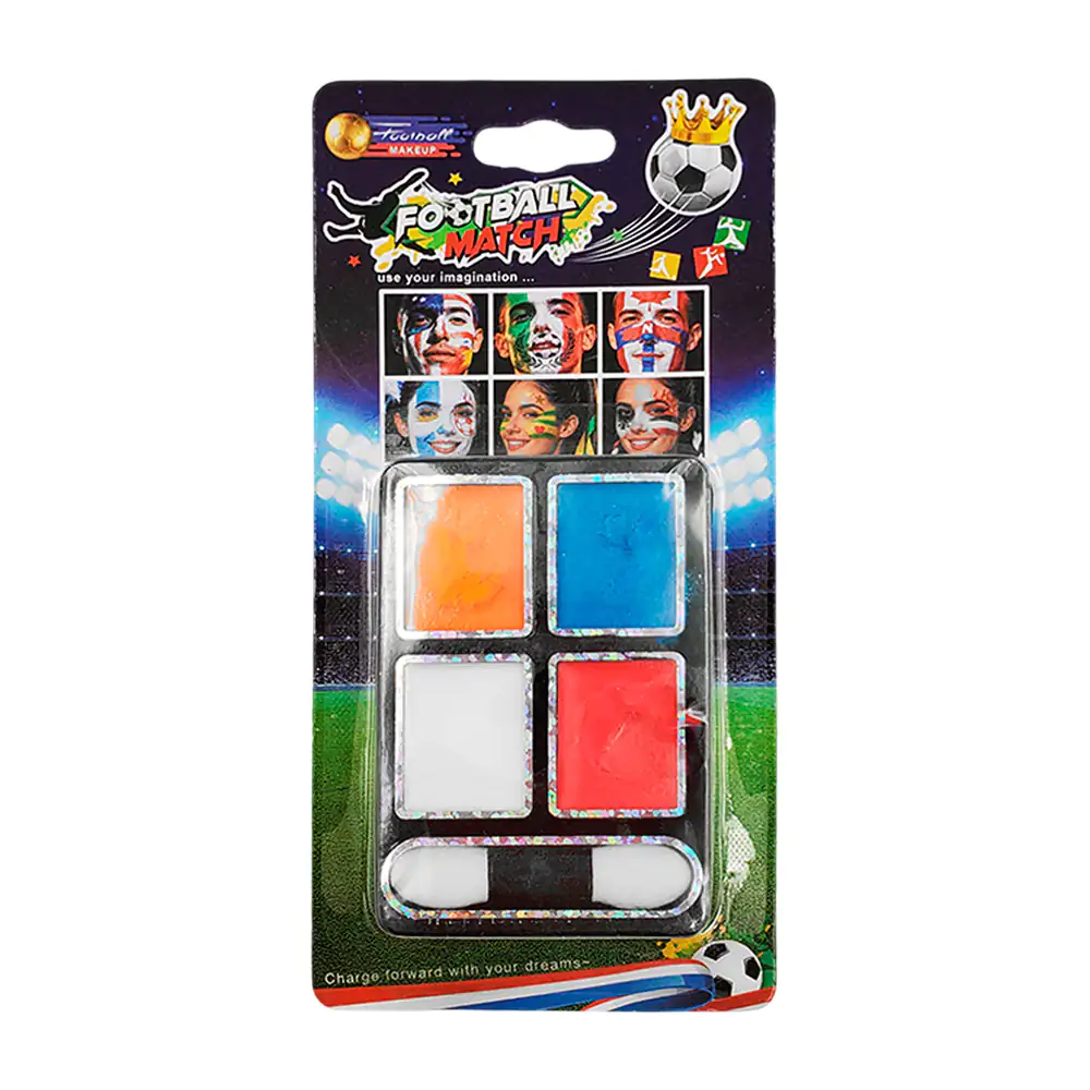 Blister con 4 mini pinturas de fantasía multifuncionales para la piel…