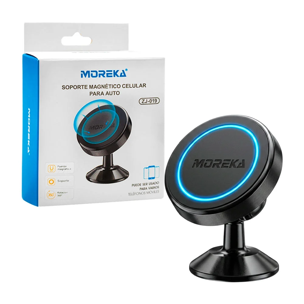 Soporte de celular magnético para carro, adherible al tablero / zj-019