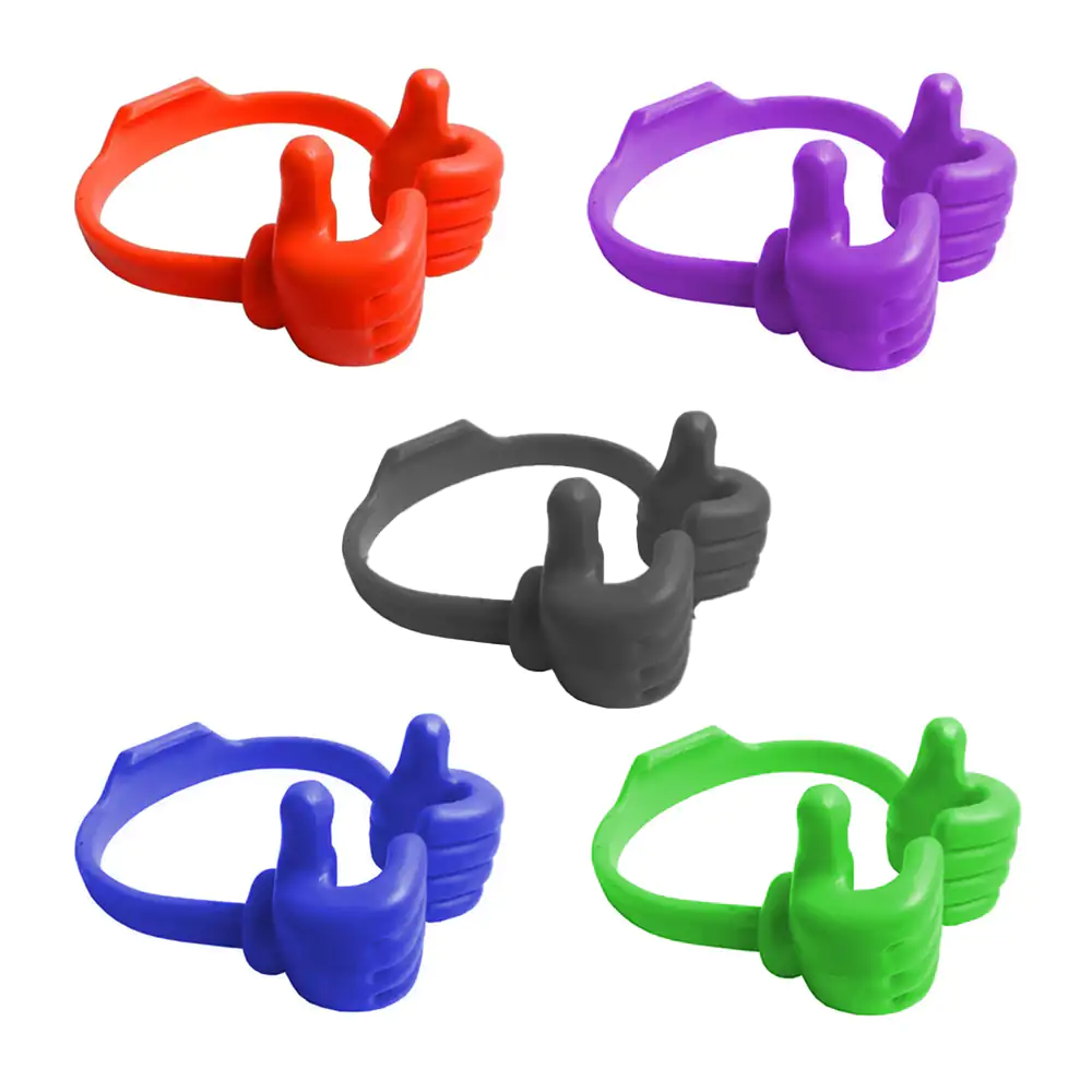 Soporte de plástico en forma de manitas para celulares, variedad de c…