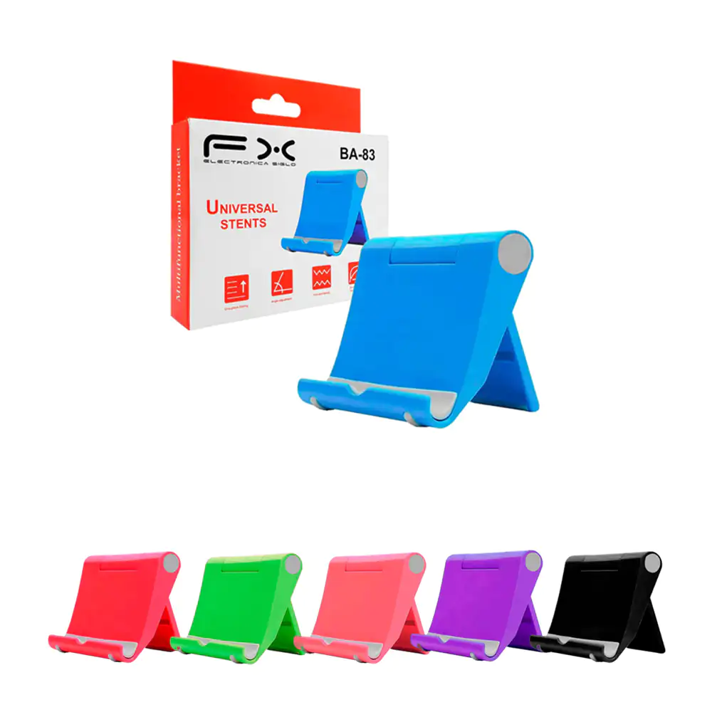 Soporte universal para celular de plástico, plegable y bicolor / univ…
