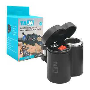 Adaptador cargador-encendedor para motocicleta, entrada plug y usb / …
