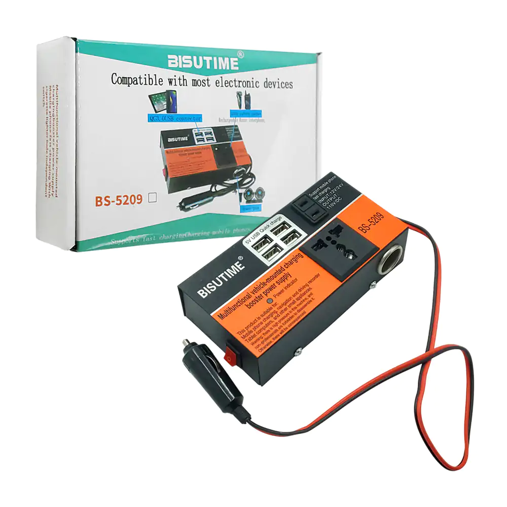 Extensor multifuncional para el carro, entradas usb y plug cargador +…