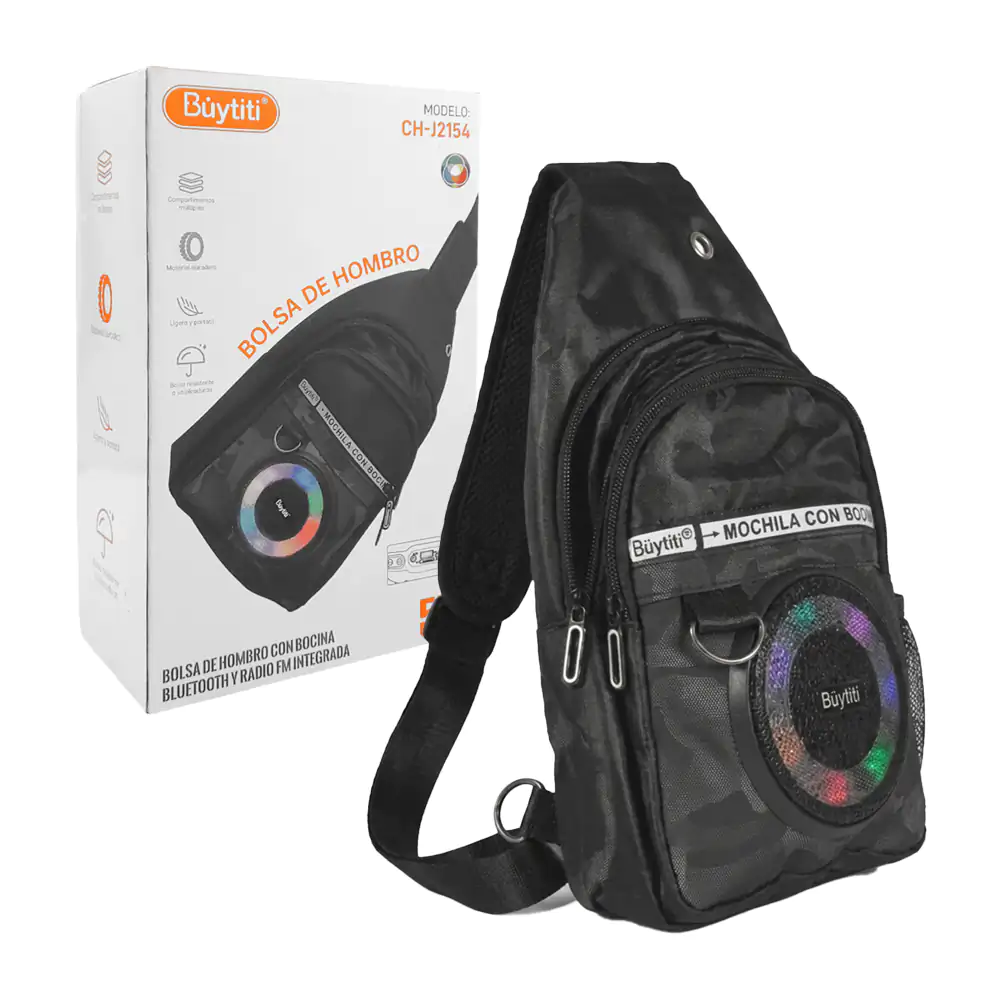 Pechera buytiti de 3 compartimentos + bocina inalámbrica bluetooth co…