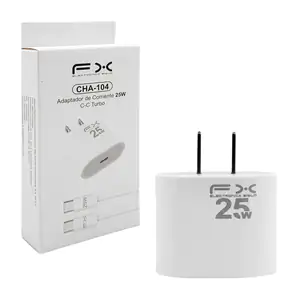 Combo cargador fx, 25w cable tipo c a tipo c y cubo con entrada tipo …