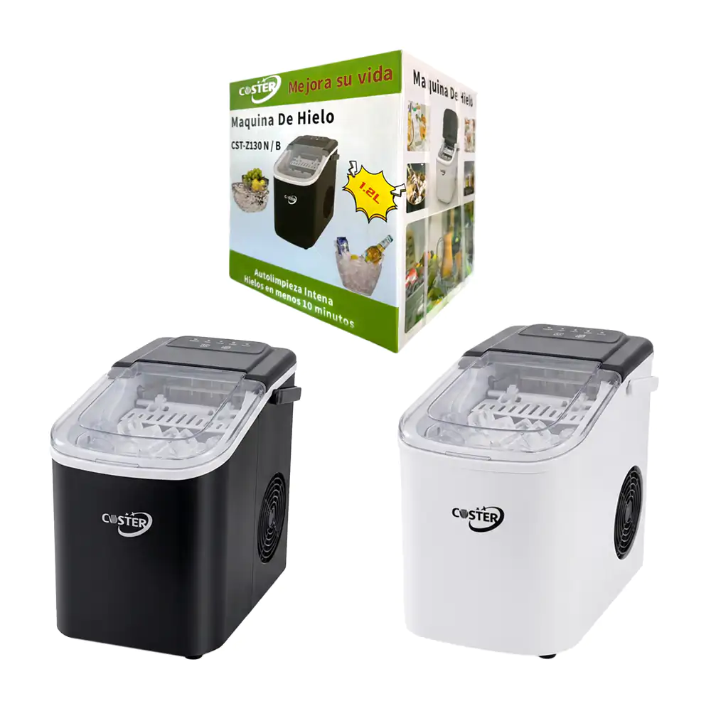 Máquina pequeña para hacer hielo 1.2l, diseño compacto, variedad de c…