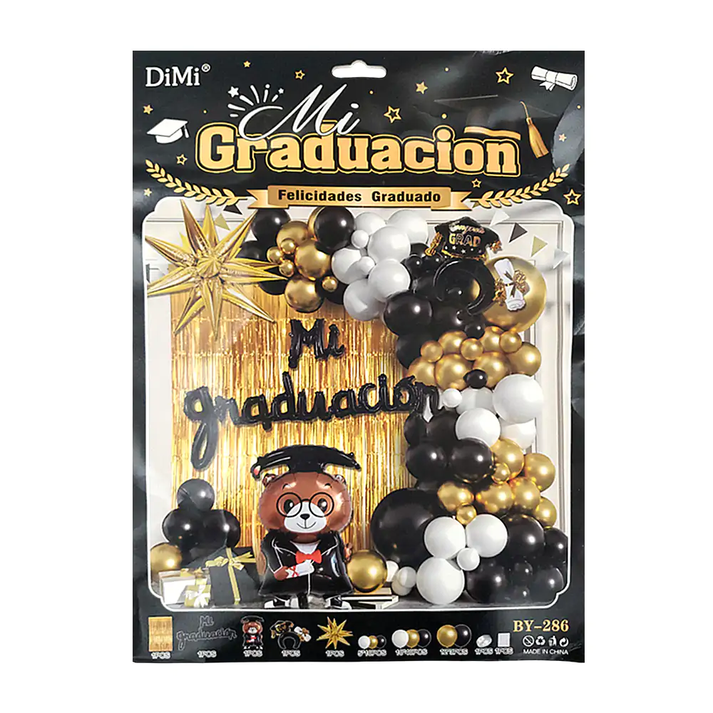 Kit decorativo con temática de graduación, 60pz / felicidades graduad…