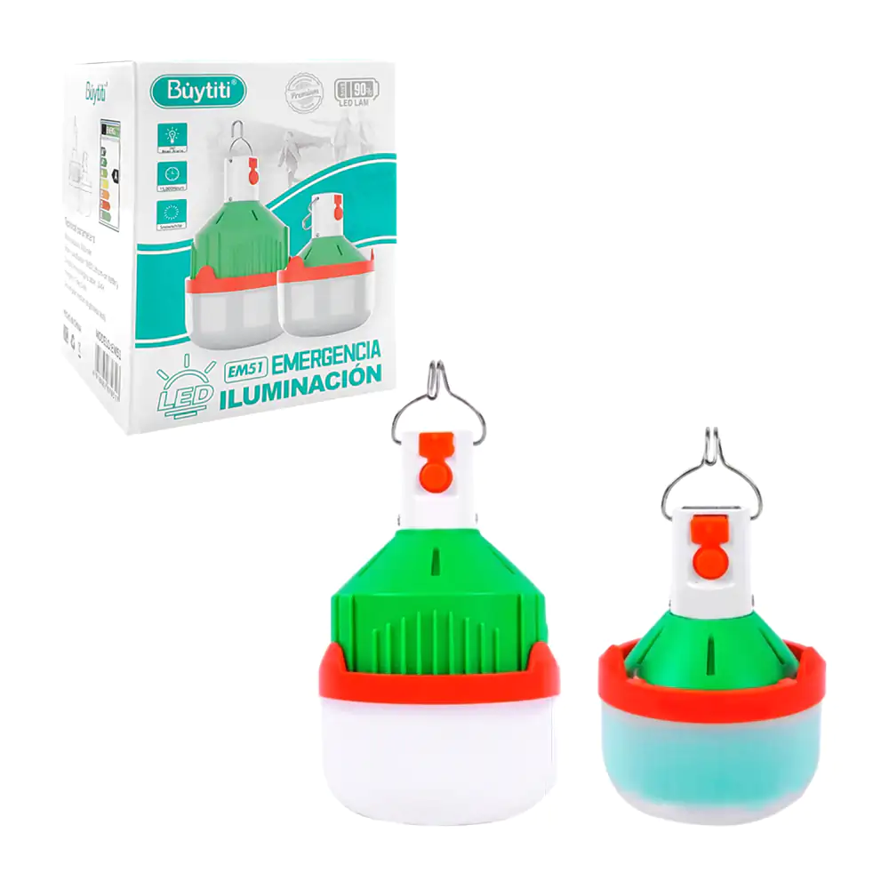 Foco plegable de emergencia buytiti, recargable con 3 modos de ilumin…