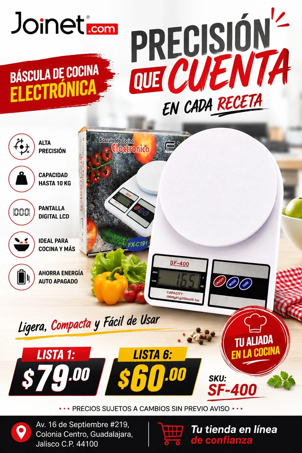 Precisión en cada receta!