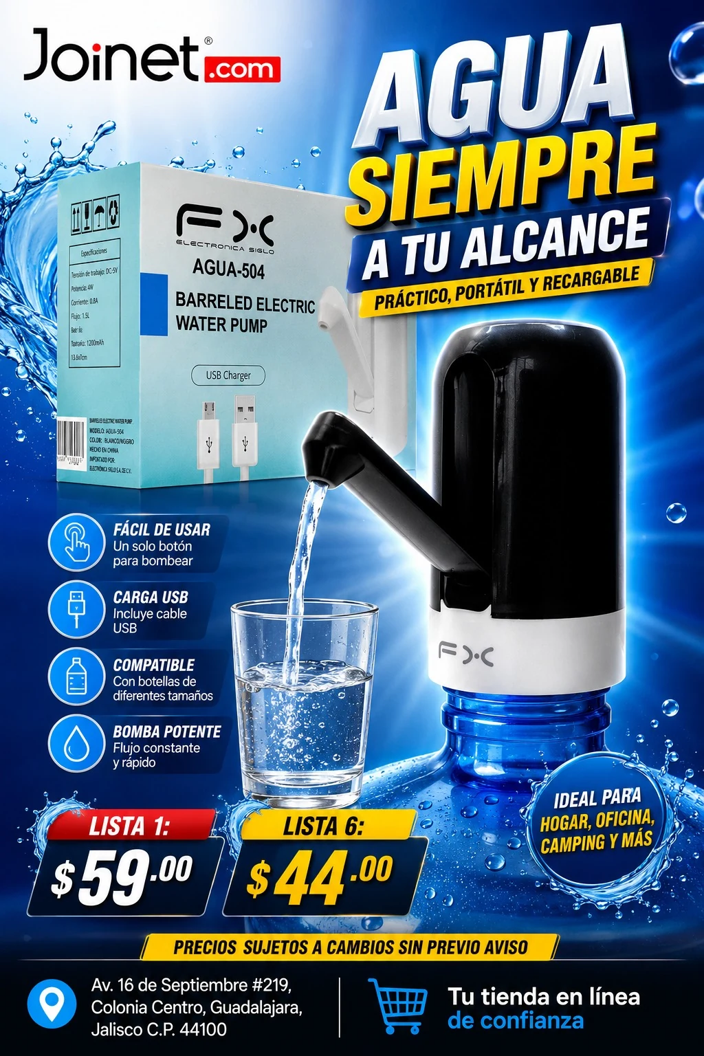 Agua siempre a tu alcance!