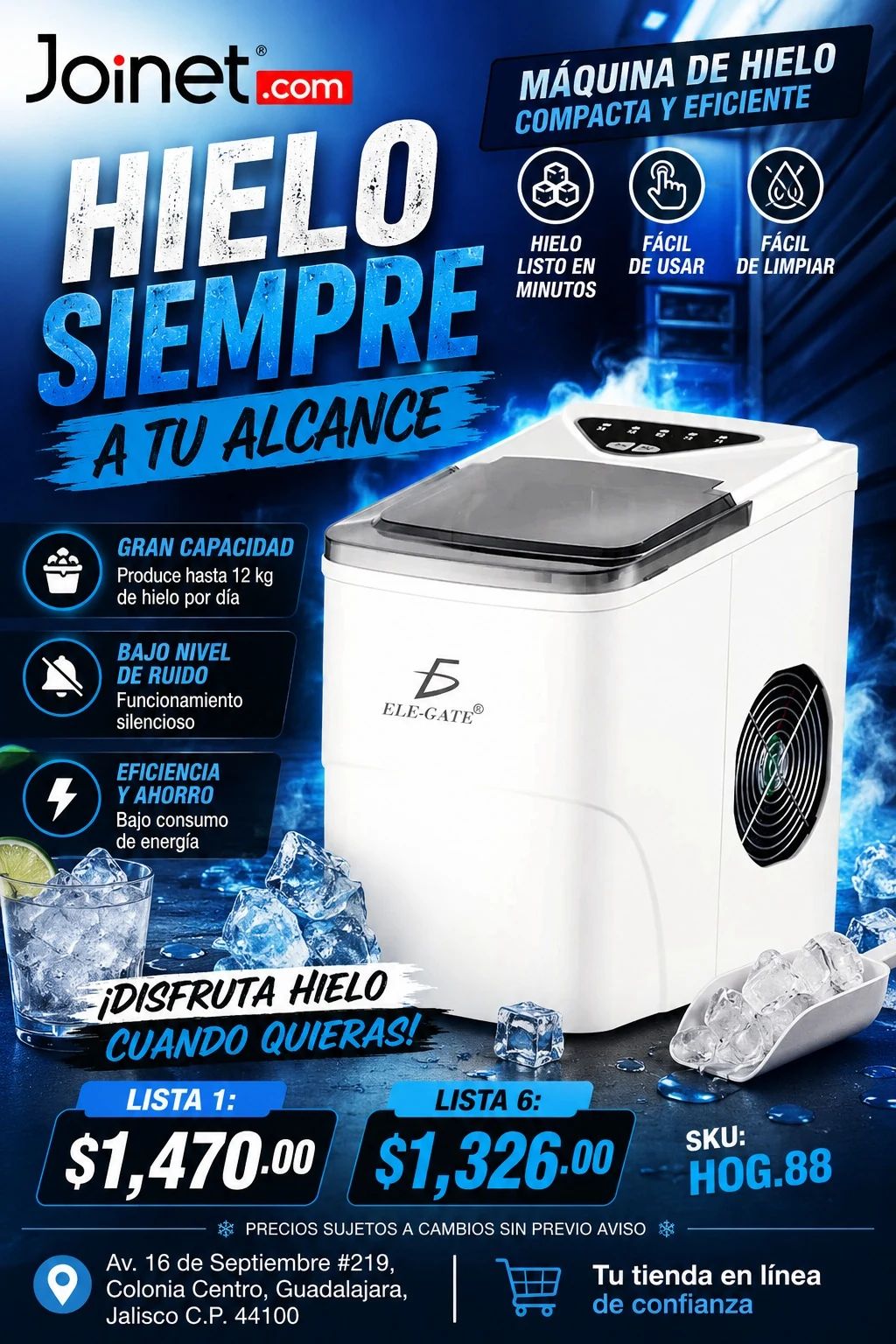 Hielo siempre a tu alcance!