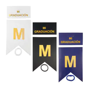 Banner tipo banderín móvil con letras de mi graduación, variedad de c…