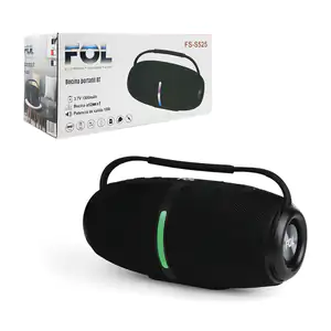 Bocina cilindriaca con sonido envolvente 360 y luz rgb, variedad de c…