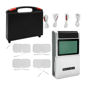 Estuche con maquina masajeadora para electroterapia y 4 conectores pa…