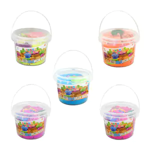 Bote con 500g de arena mágica, textura suave + accesorios, variedad d…
