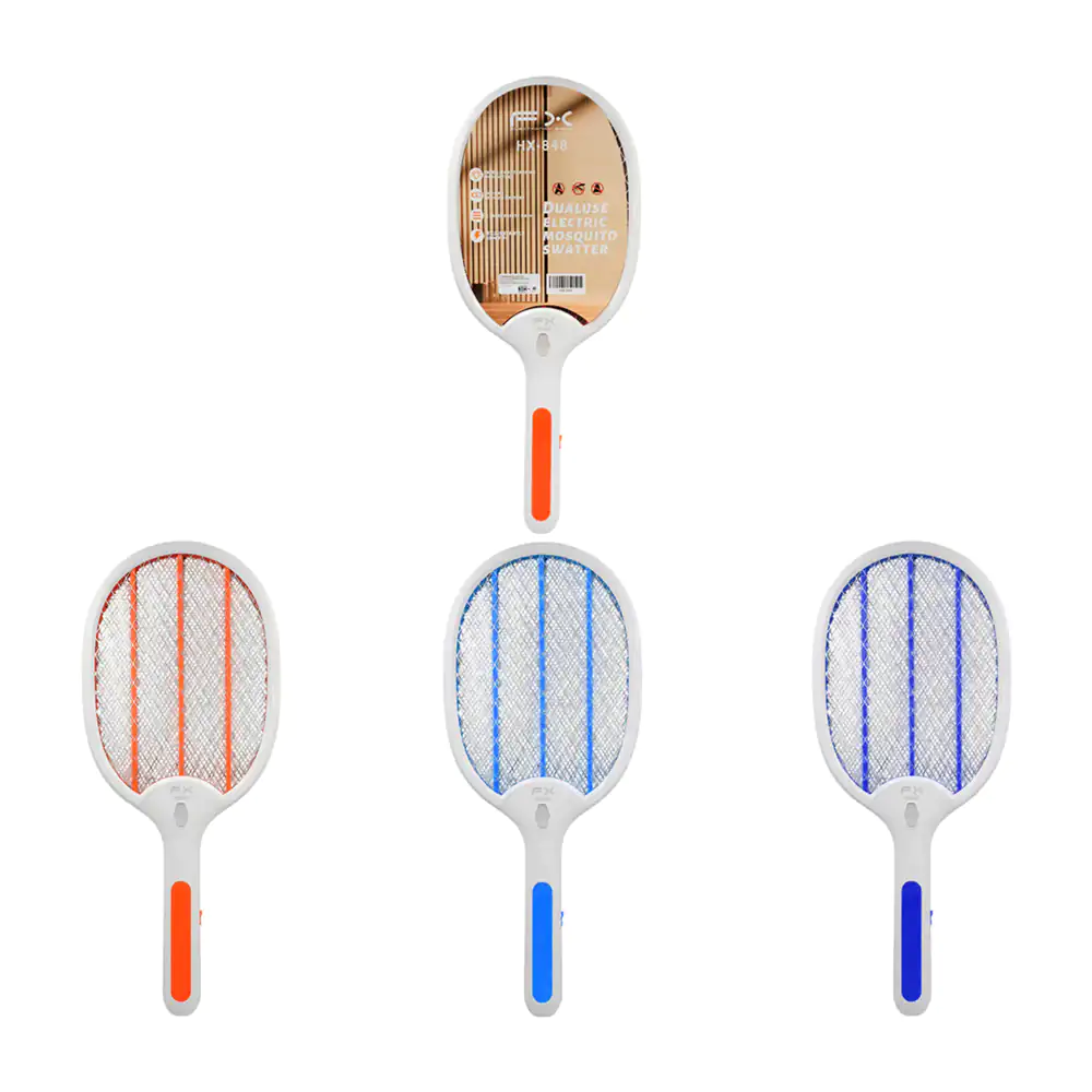 Raqueta eléctrica mata mosquitos fx con diseño ergonómico + linterna …