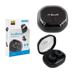 Audífonos inalámbricos in-ear y estuche transparente con indicador de…