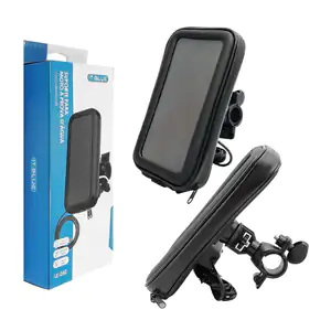 Soporte / funda para celular a prueba de agua ajustable a manubrio y …