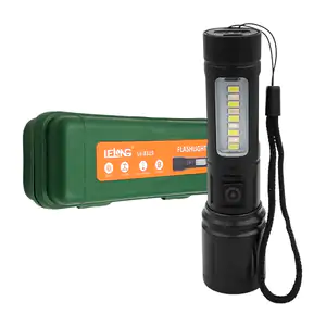 Lámpara linterna recargable, alta potencia con foco telescópico / le-…