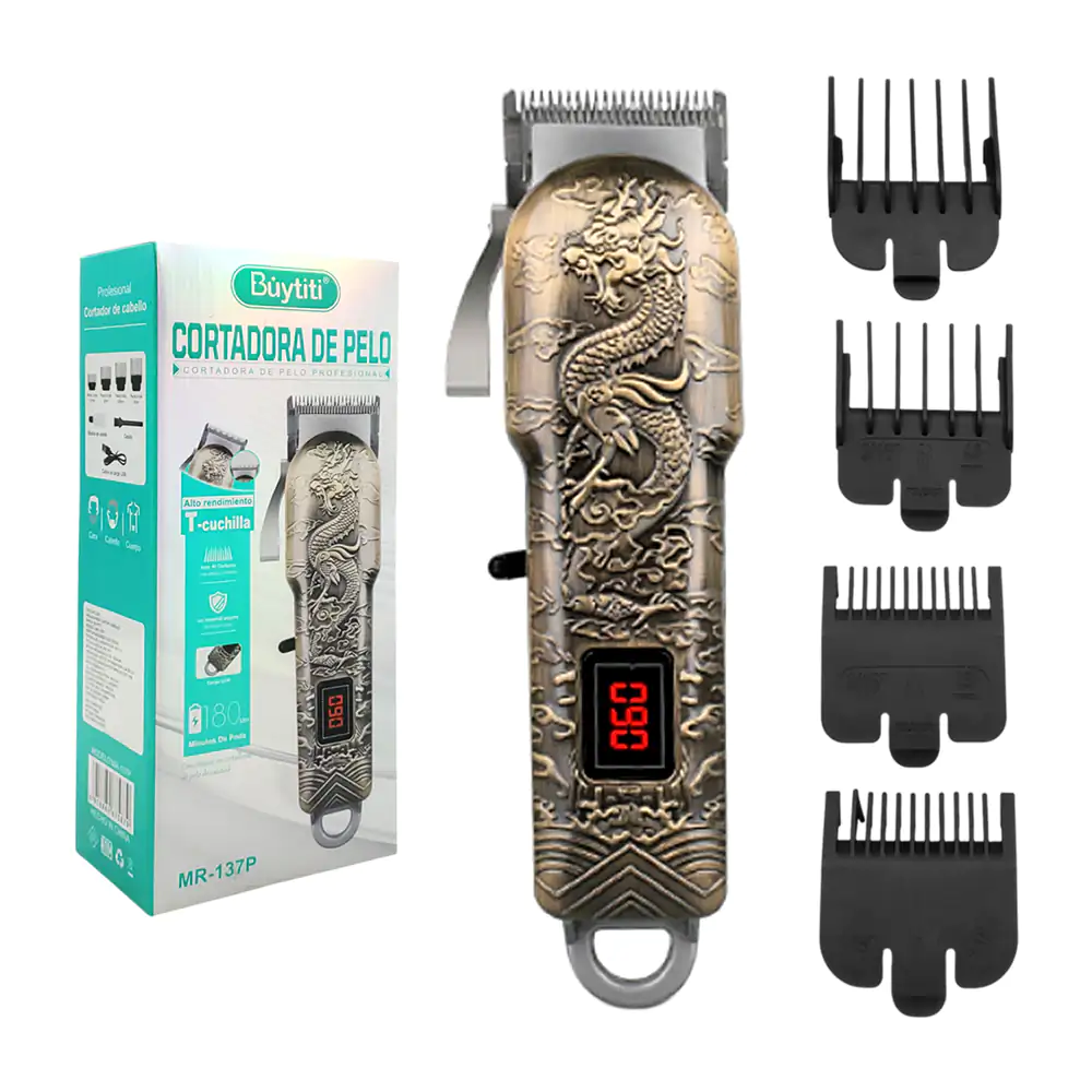 Máquina rasuradora buytiti profesional para cabello con diseño de dra…