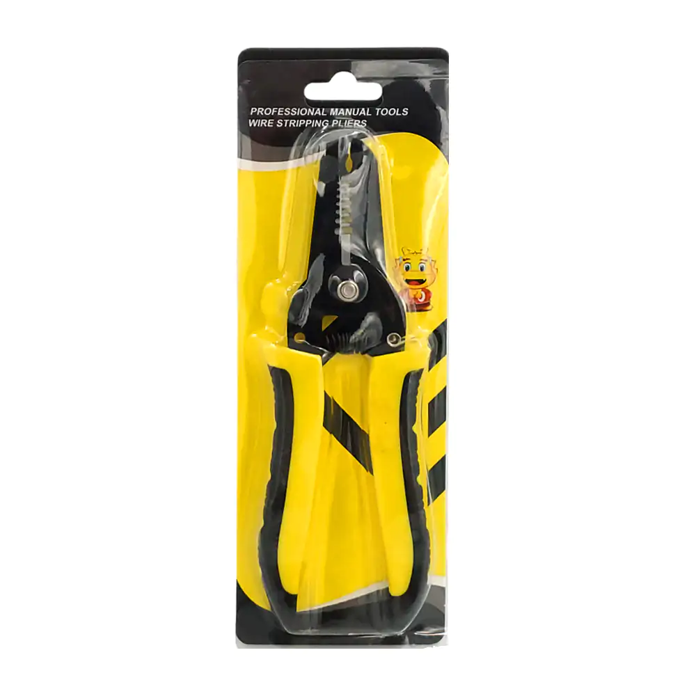 Blíster con pinza para pelar cables de 7.5 pulgadas con mango antides…
