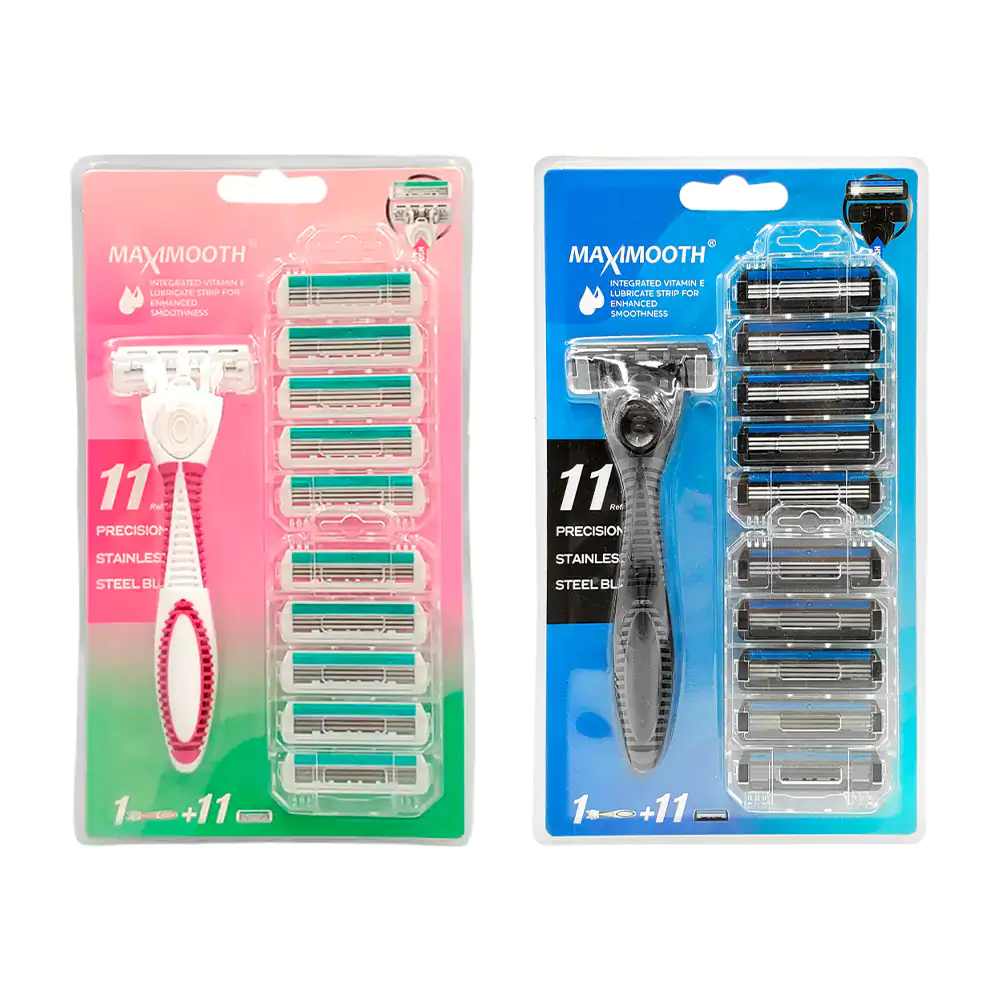 Blíster con 1 Rastrillo desechable con 10 cabezales intercambiables d…