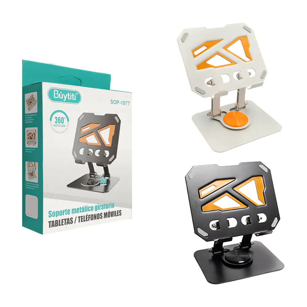Soporte metálico para laptop buytiti con rotación 360, variedad de co…