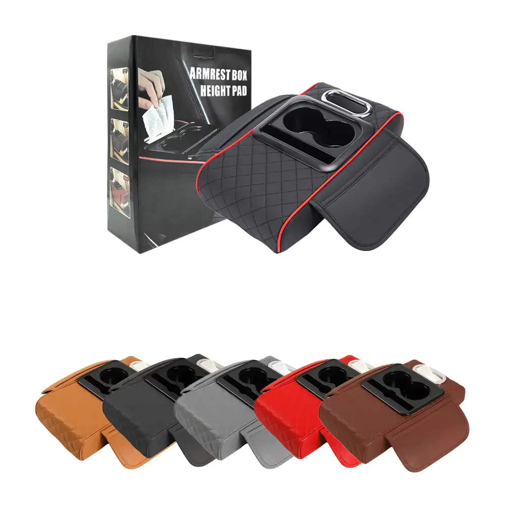 Reposabrazos acolchado con almacenamiento para coche / auto + portava…