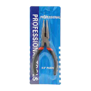 Pinza de punta larga para corte de 4.5 pulgadas con mango antiderrapa…