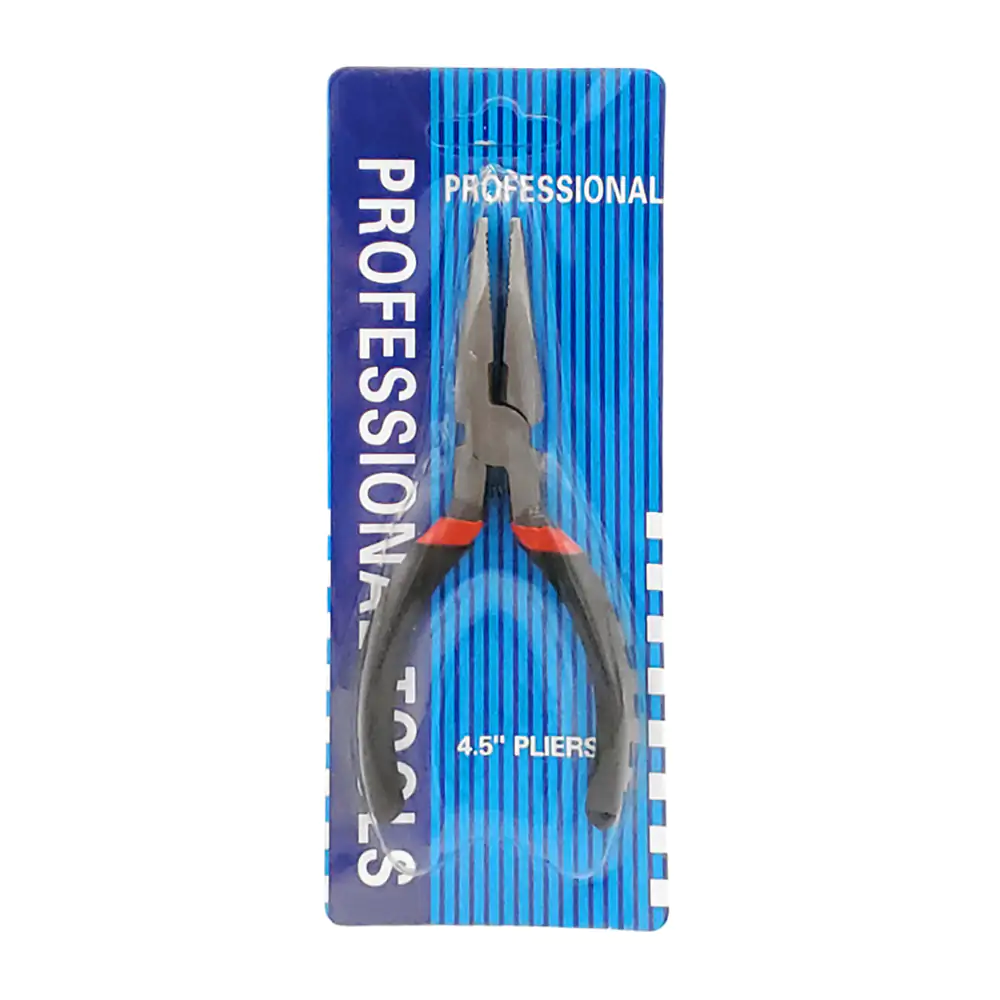 Pinza de punta larga para corte de 4.5 pulgadas con mango antiderrapa…