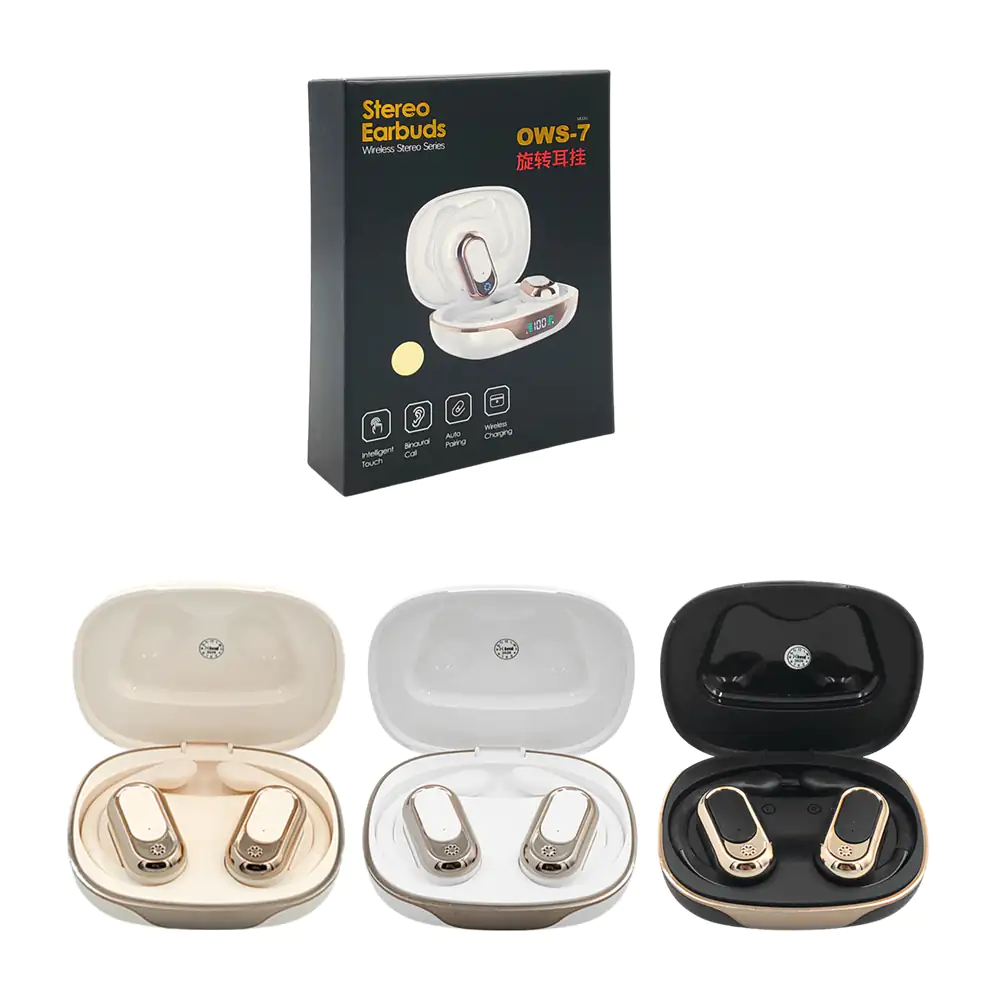 Audifonos inalámbricos, sonido binaural, manos libres + estuche de ca…
