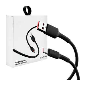 Cable usb a tipo c fx de 1m con carga rápida, 6a / wir-uc17