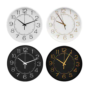 Reloj analógico para pared con diseño moderno y detalles de mini estr…