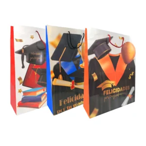 1pz Bolsa de regalo grande con temática de graduación, 32x44cm, varie…