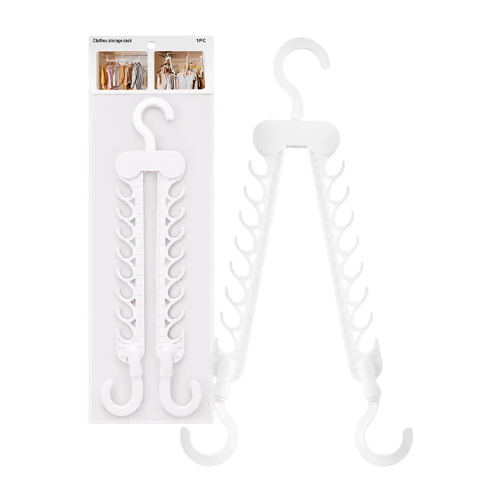 Gancho tipo perchero ahorrador para closet con 16 espacios / yf010