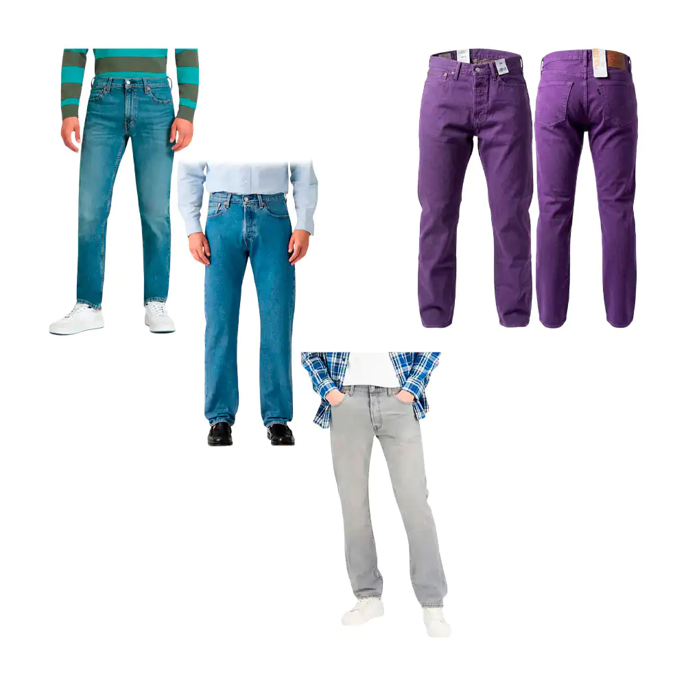 Pantalón levis corte 501 original, variedad de modelos, colores y tal…